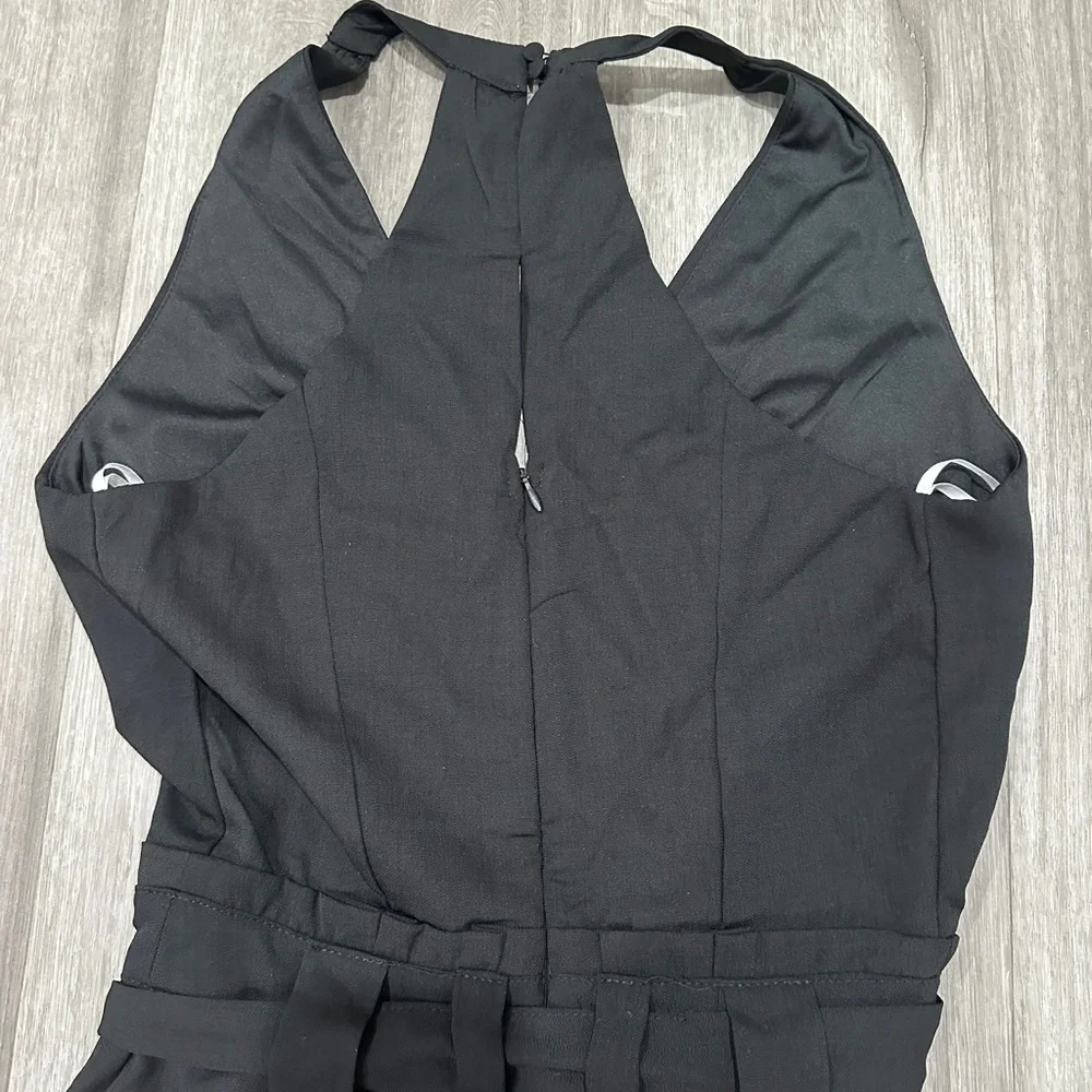 Lulus In the City Black Surplice Sleeveless Jumpsuit - Picture 9 of 9